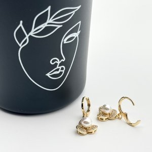 Cercei placati cu aur 18K – CRISSA