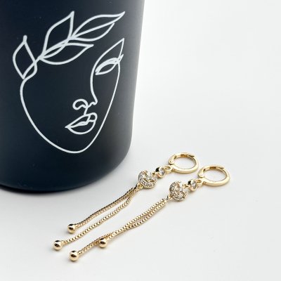 Cercei placati cu aur 18K – CRISSA