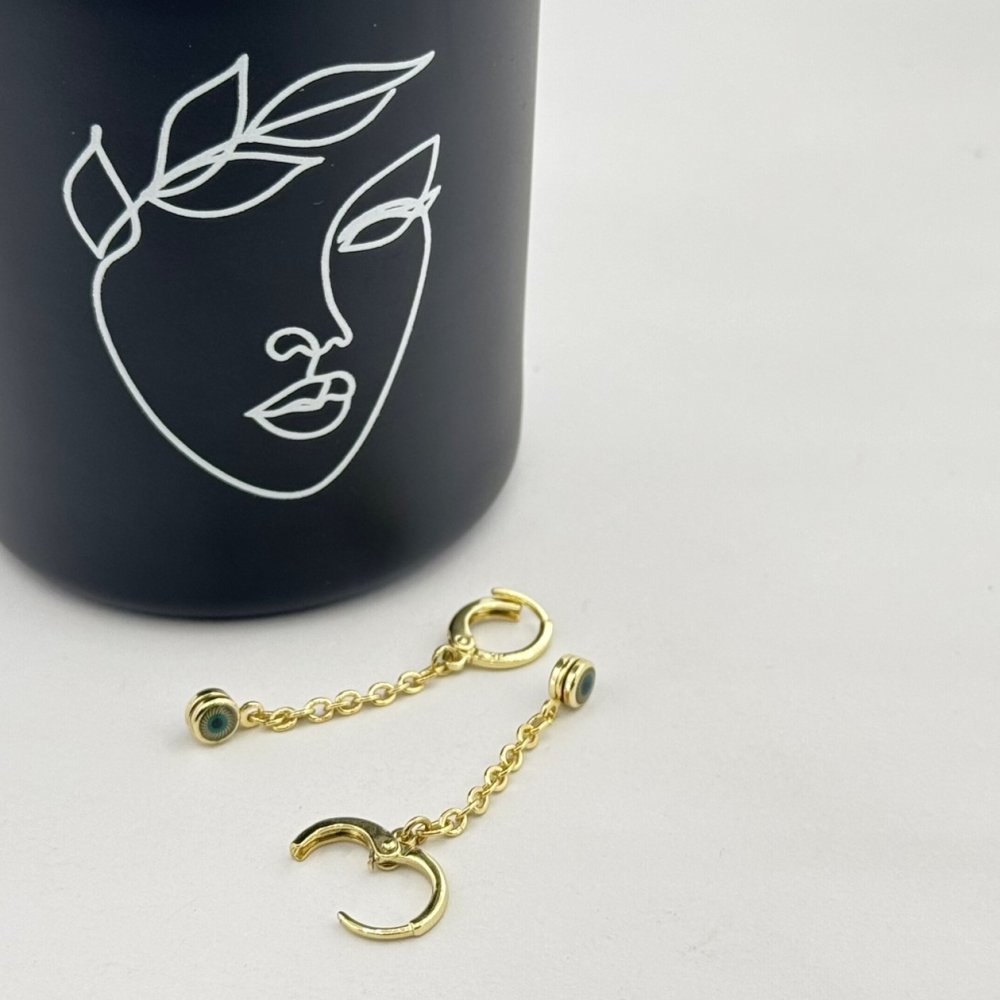 Cercei placati aur 18k lungi