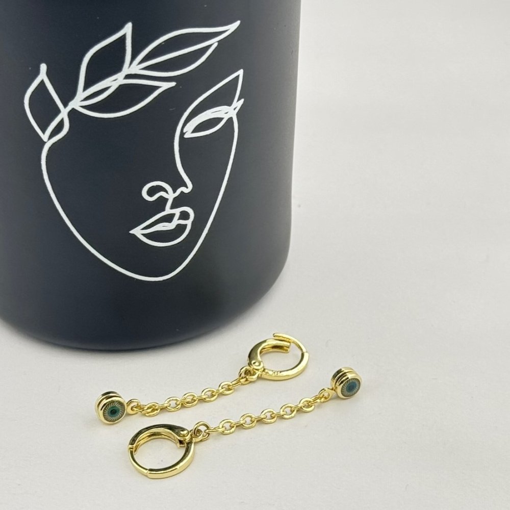 Cercei placati aur 18k lungi