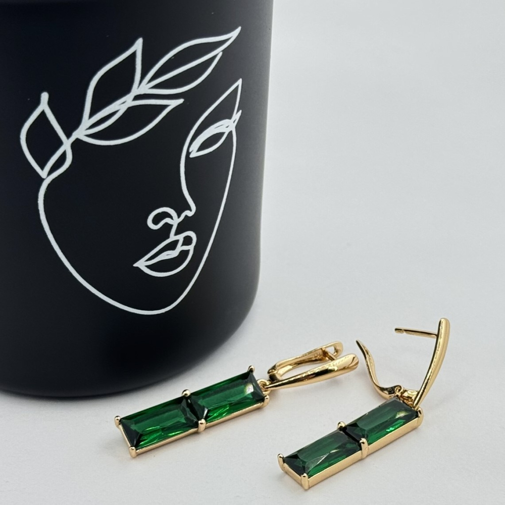 Cercei placati aur 18k lungi