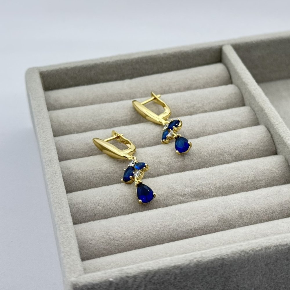Cercei placati aur 18k lungi
