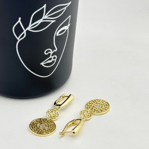 Cercei placati cu aur 18K – CRISSA Cercei placati cu aur 18K – CRISSA
