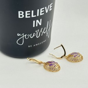 Cercei placati cu aur 18K – CRISSA