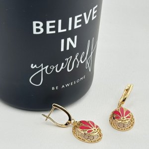 Cercei placati cu aur 18K – CRISSA