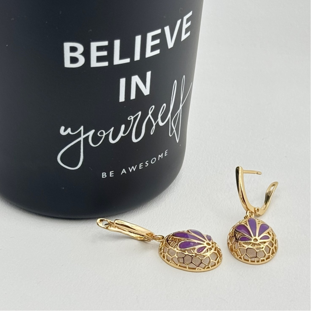 Cercei placati cu aur 18K – CRISSA