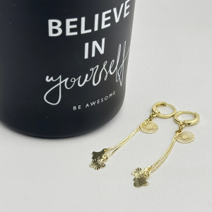 Cercei placati cu aur 18K – CRISSA