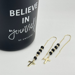 Cercei placati cu aur 18K – CRISSA