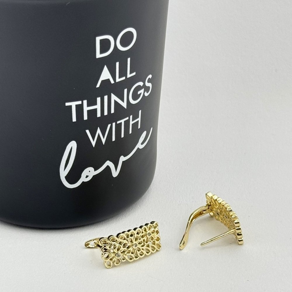 Cercei placati cu aur 18K – CRISSA