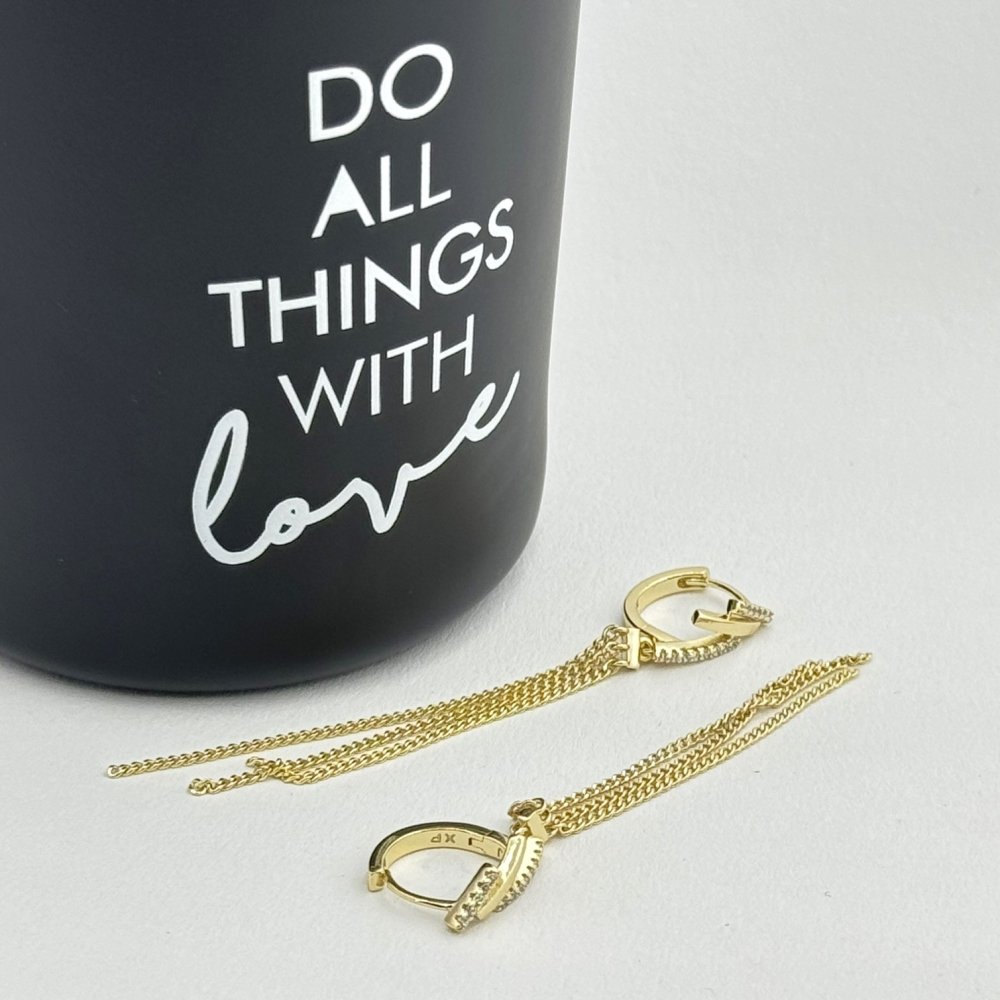 Cercei placati cu aur 18K – CRISSA