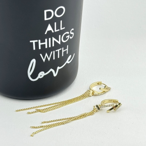 Cercei placati cu aur 18K – CRISSA