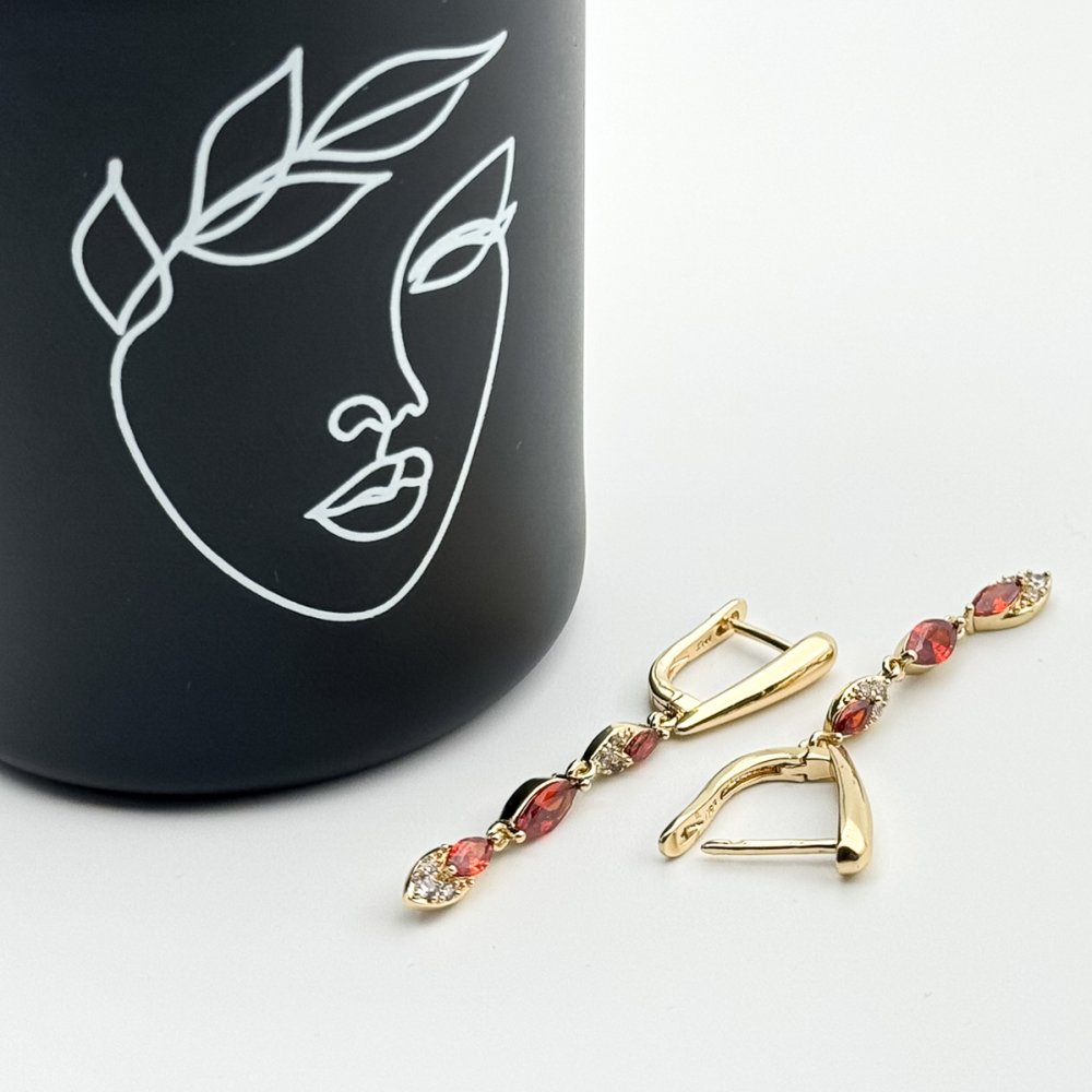 Cercei placati cu aur 18K – CRISSA Cercei placati cu aur 18K – CRISSA