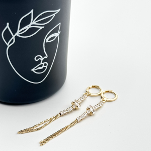 Cercei placati cu aur 18K – CRISSA