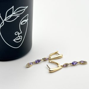 Cercei placati cu aur 18K – CRISSA