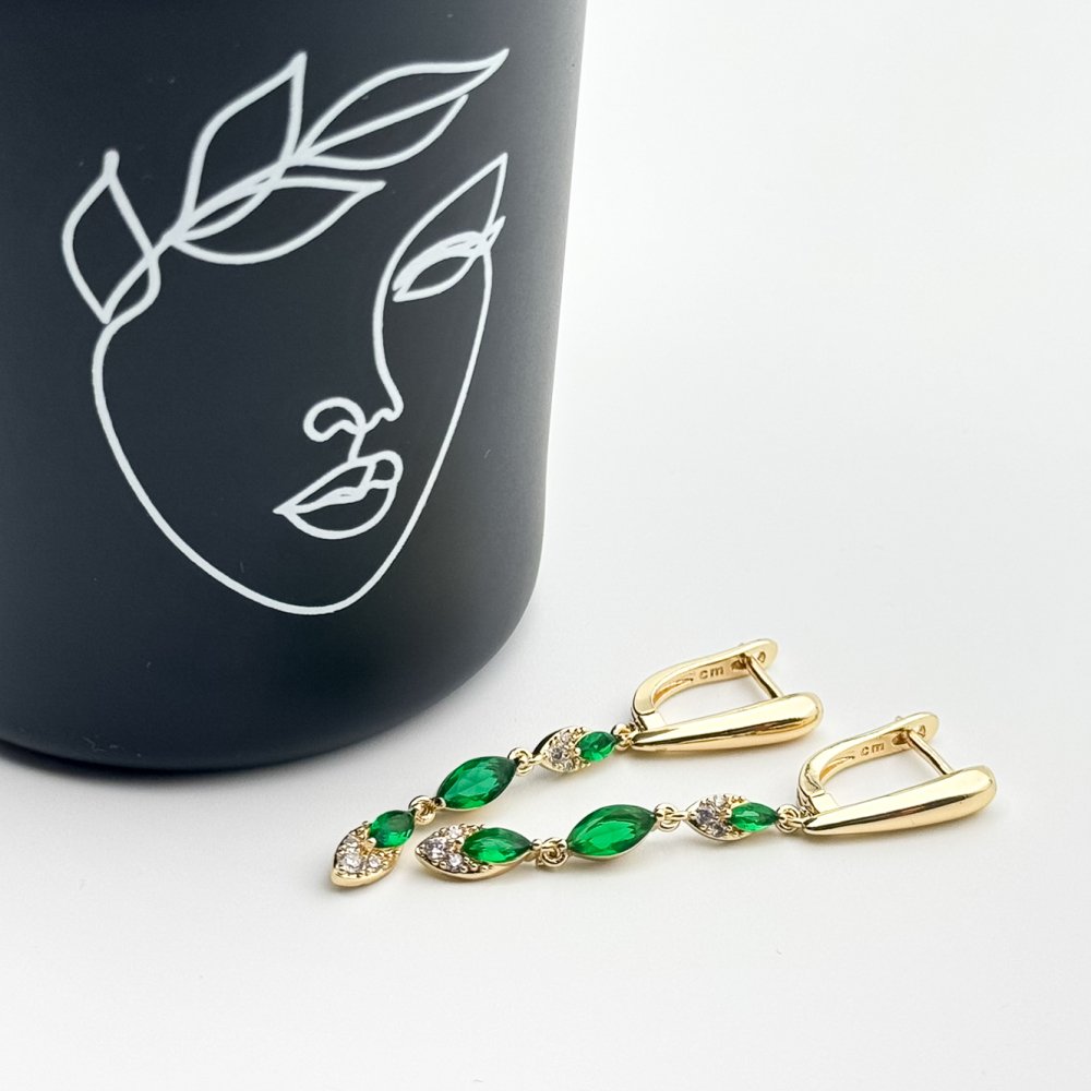 Cercei placati cu aur 18K – CRISSA