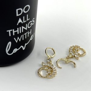 Cercei placati cu aur 18K – CRISSA