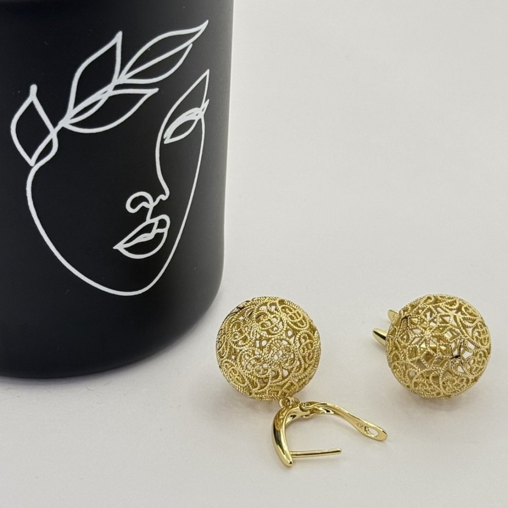 Cercei placati aur 18k lungi si eleganti Cercei placati aur 18k lungi si eleganti
