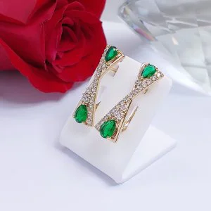 Cercei placati aur 18k mari
