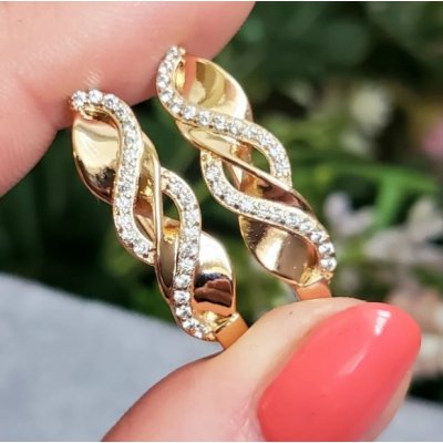Cercei placati aur 18k mari