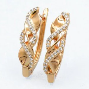 Cercei placati aur 18k mari