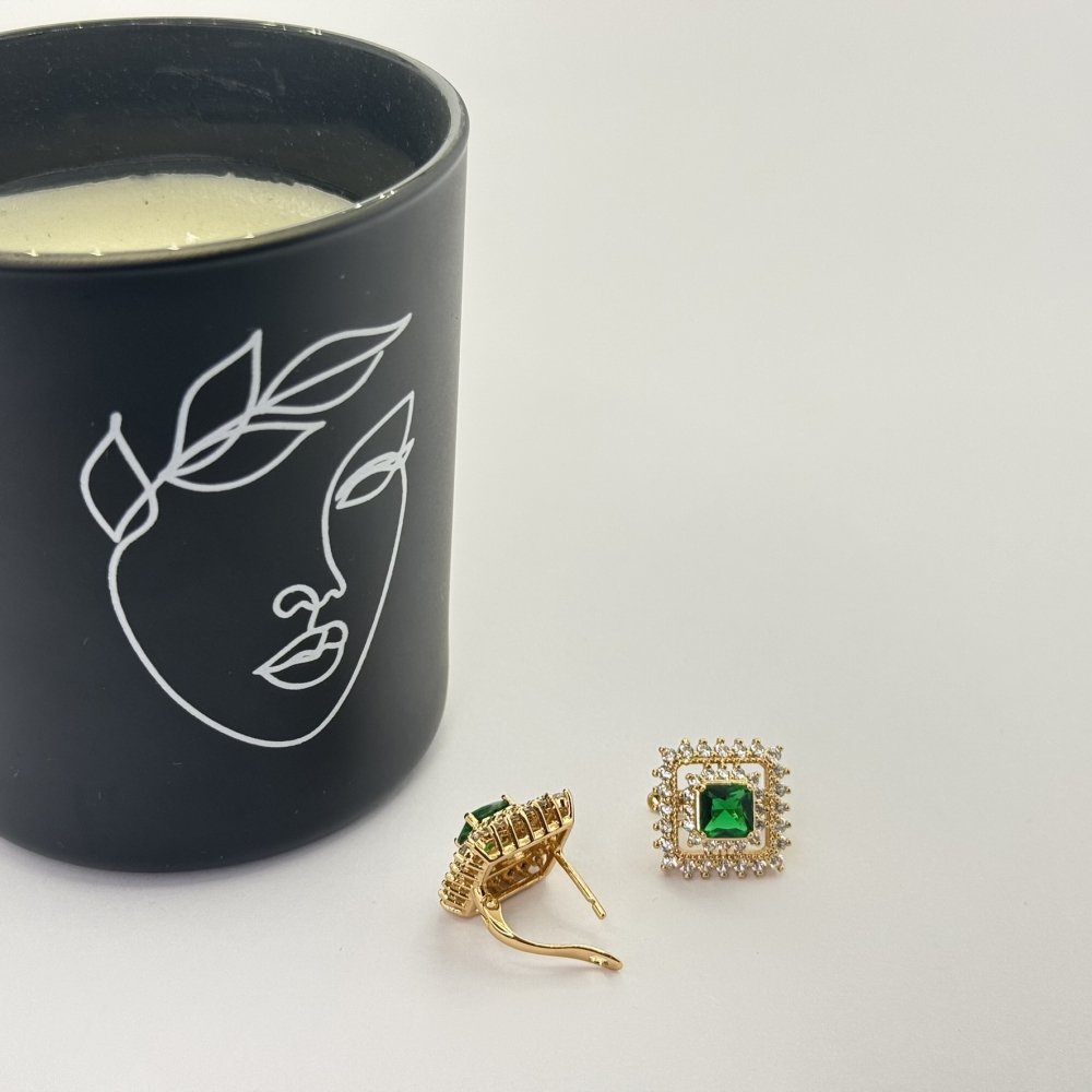 Cercei placati aur 18k mari Cercei placati aur 18k mari