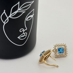 Cercei placati aur 18k mari Cercei placati aur 18k mari