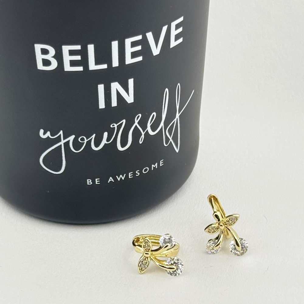 Cercei placati cu aur 18K – CRISSA Cercei placati cu aur 18K – CRISSA