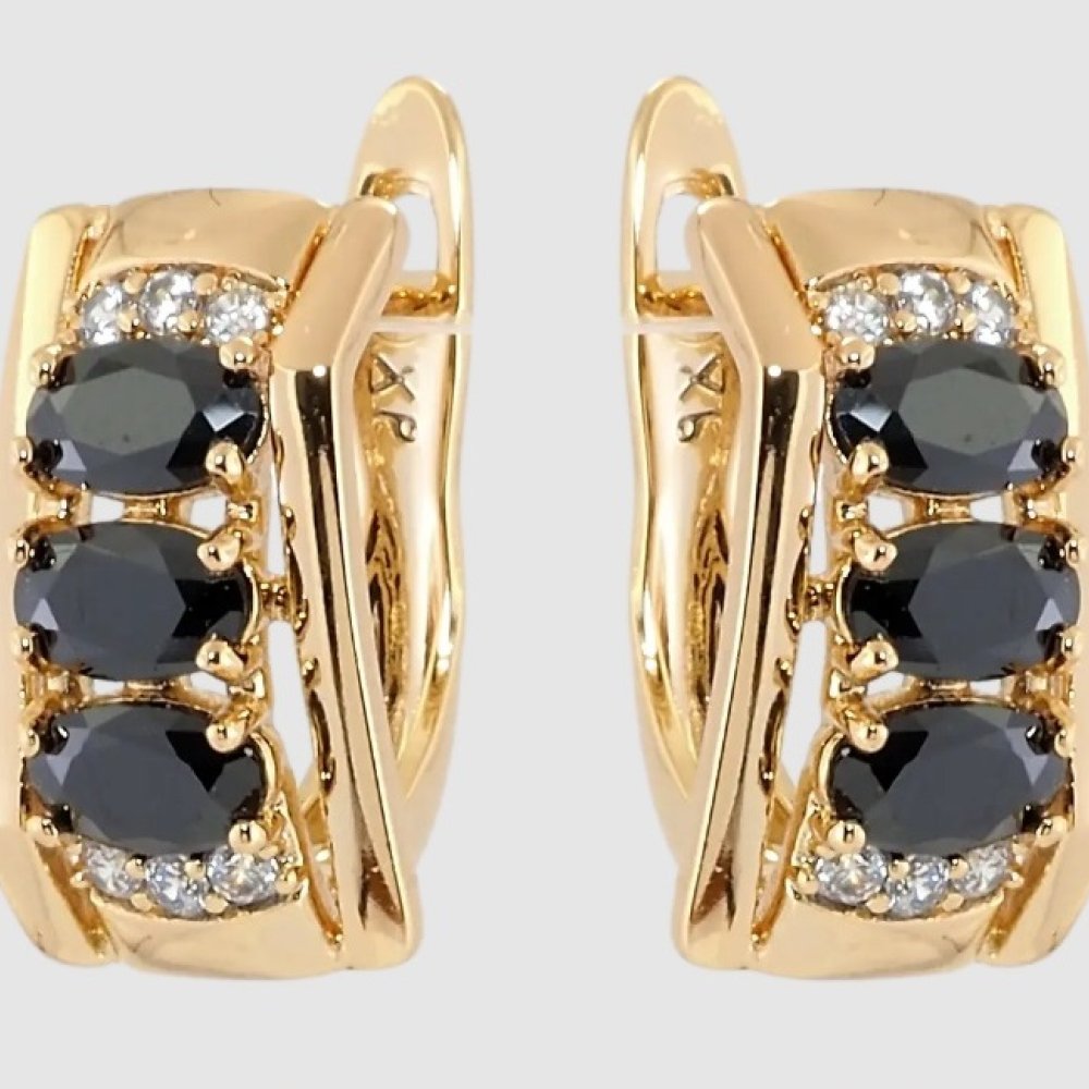 Cercei placati aur 18k model clasic Cercei placati aur 18k model clasic