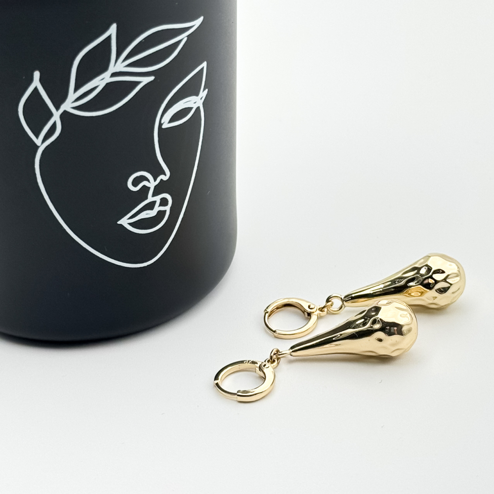 Cercei placati cu aur 18K – CRISSA