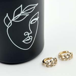 Cercei placati cu aur 18K – CRISSA