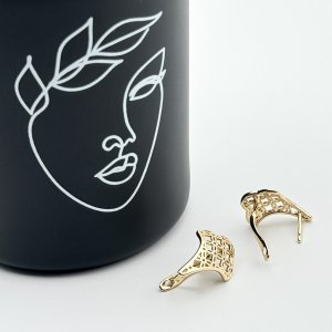 Cercei placati cu aur 18K – CRISSA