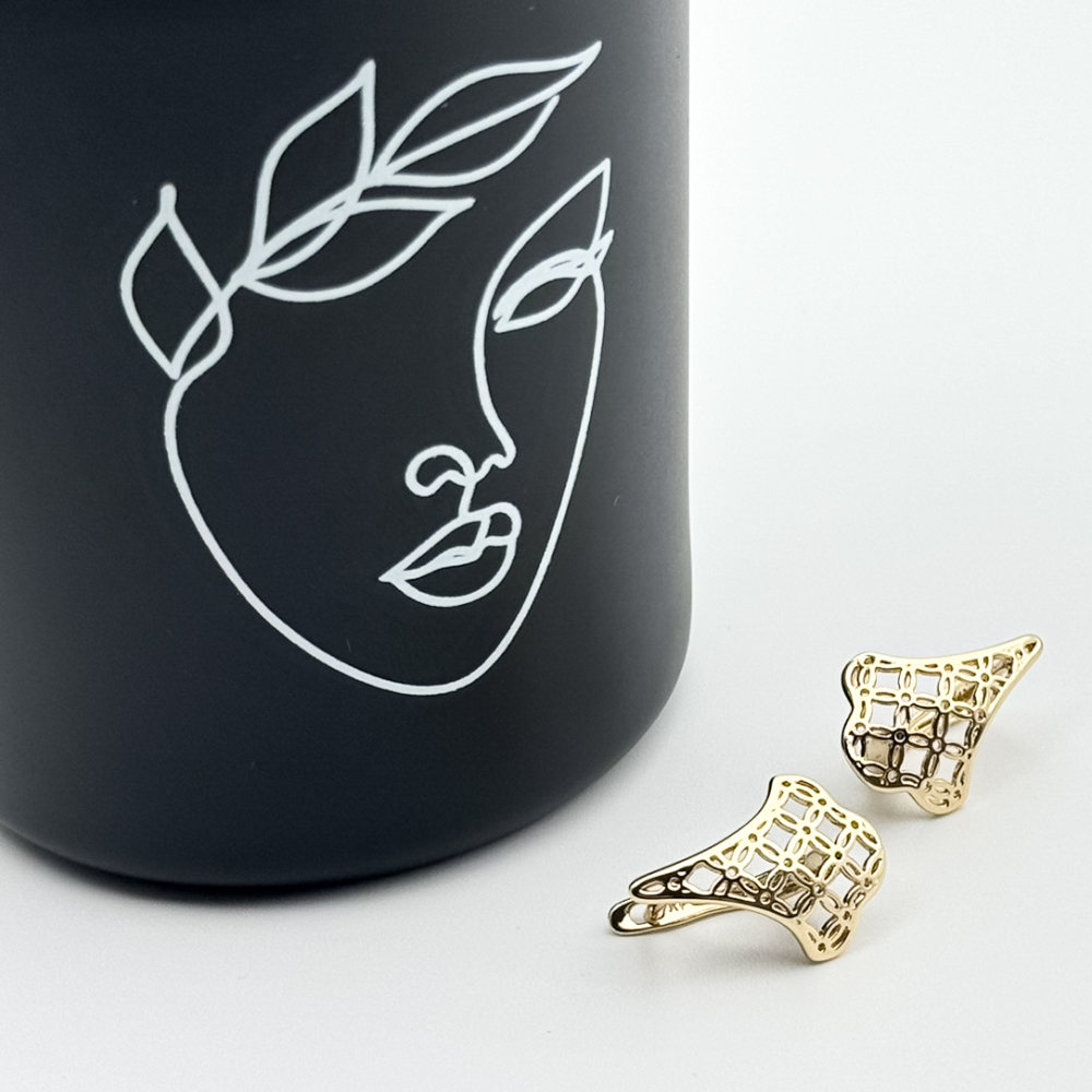 Cercei placati cu aur 18K – CRISSA