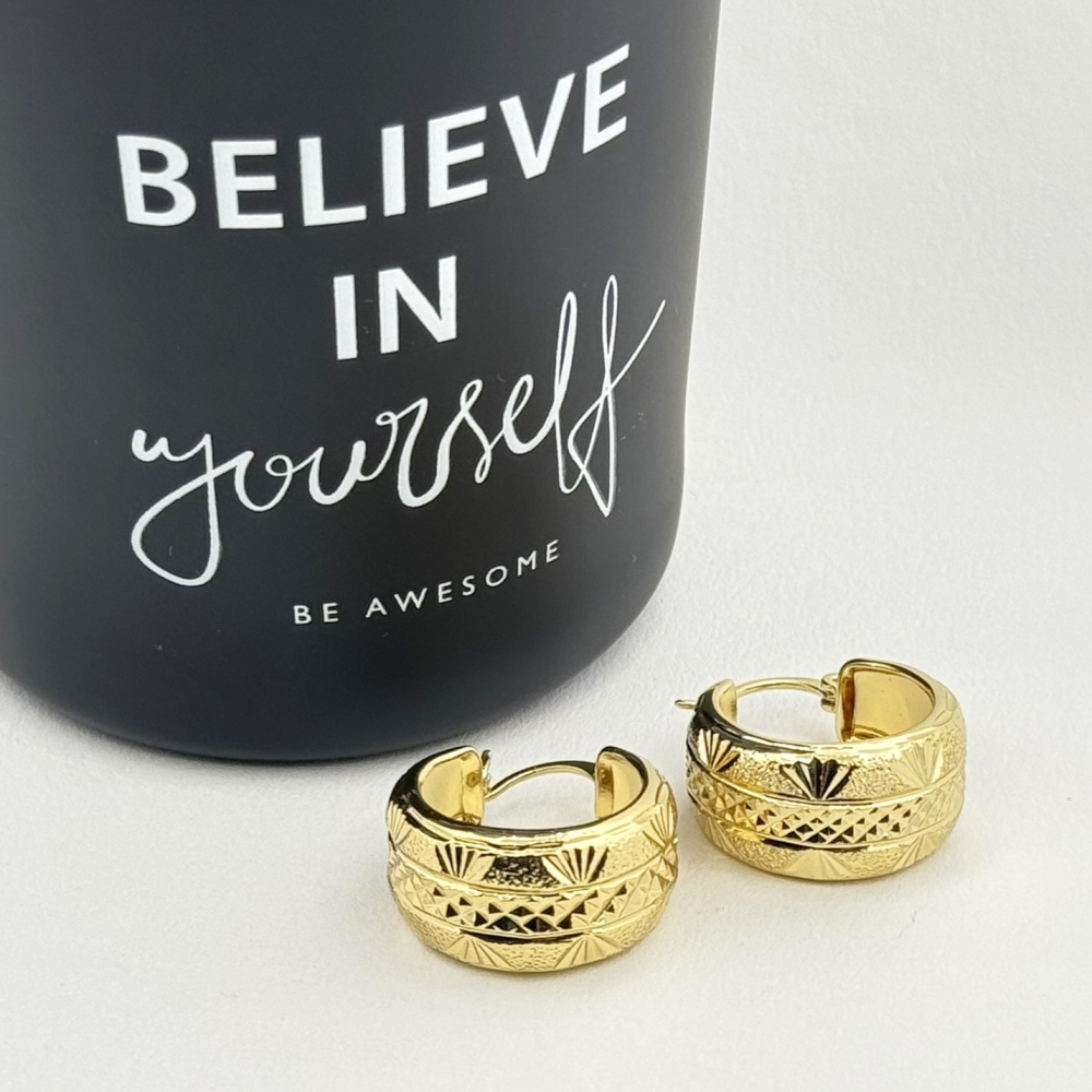 Cercei placati cu aur 18K – CRISSA