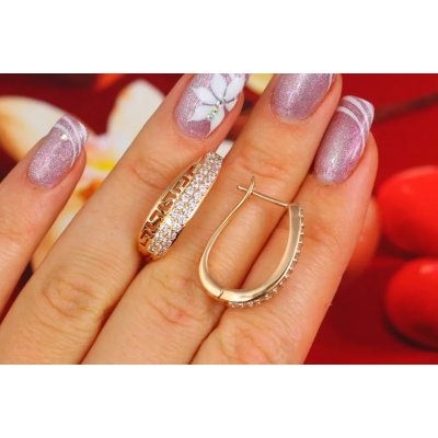 Cercei placati aur 18k moderni