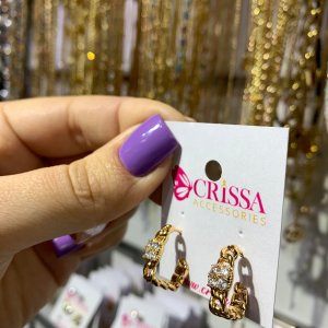 Cercei placati aur 18k moderni