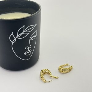 Cercei placati aur 18k moderni