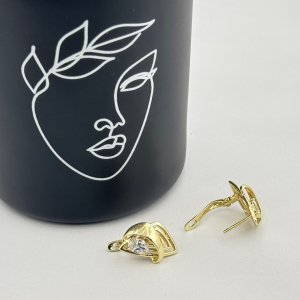 Cercei placati aur 18k moderni
