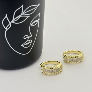 Cercei placati aur 18k moderni