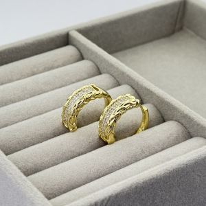 Cercei placati aur 18k moderni