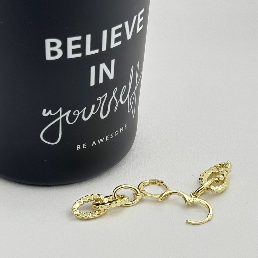 Cercei placati aur 18k moderni