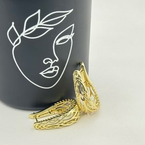 Cercei placati aur 18k moderni