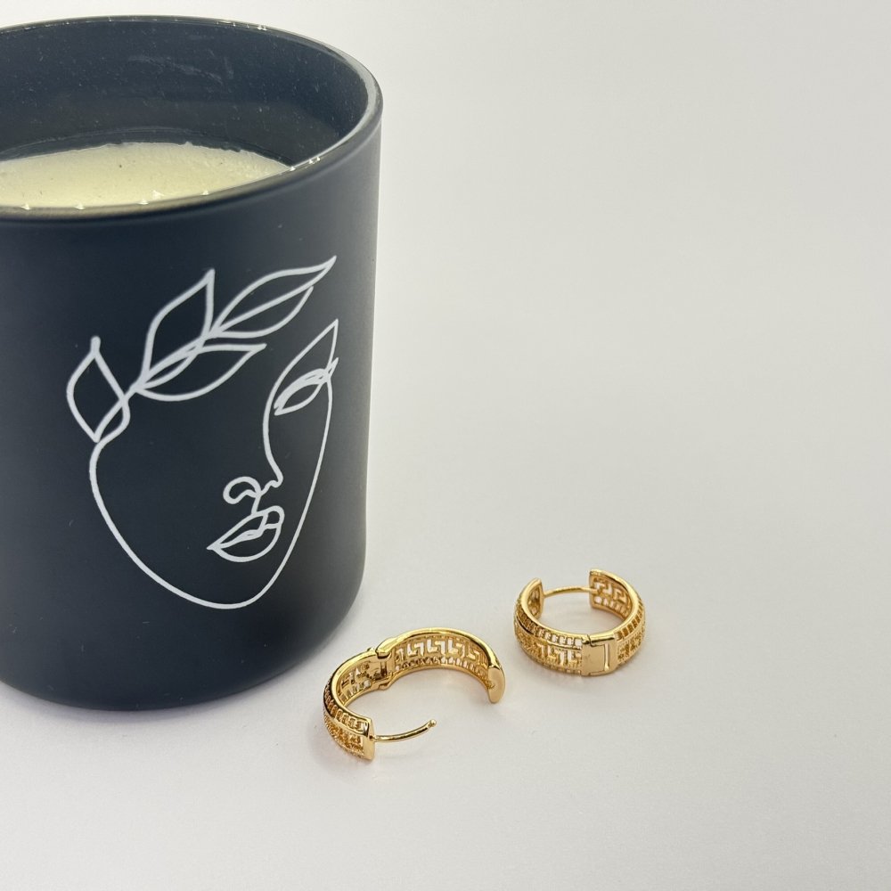 Cercei placati aur 18k rotunzi Cercei placati aur 18k rotunzi