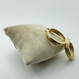 Cercei placati aur 18k rotunzi