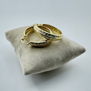 Cercei placati aur 18k rotunzi Cercei placati aur 18k rotunzi