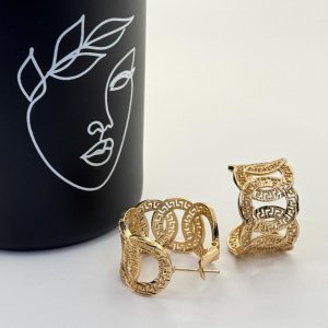 Cercei placati aur 18k rotunzi