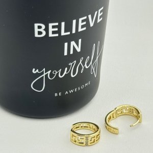 Cercei placati aur 18k rotunzi Cercei placati aur 18k rotunzi