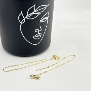 Cercei placati cu aur 18K – CRISSA