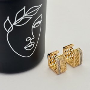 Cercei placati aur 18k statement Cercei placati aur 18k statement