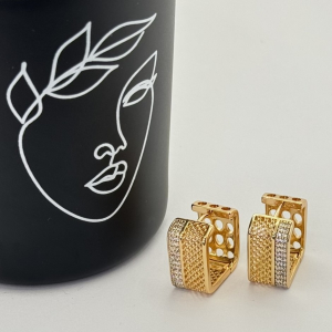Cercei placati aur 18k statement
