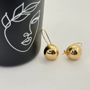 Cercei placati aur 18k stralucitori
